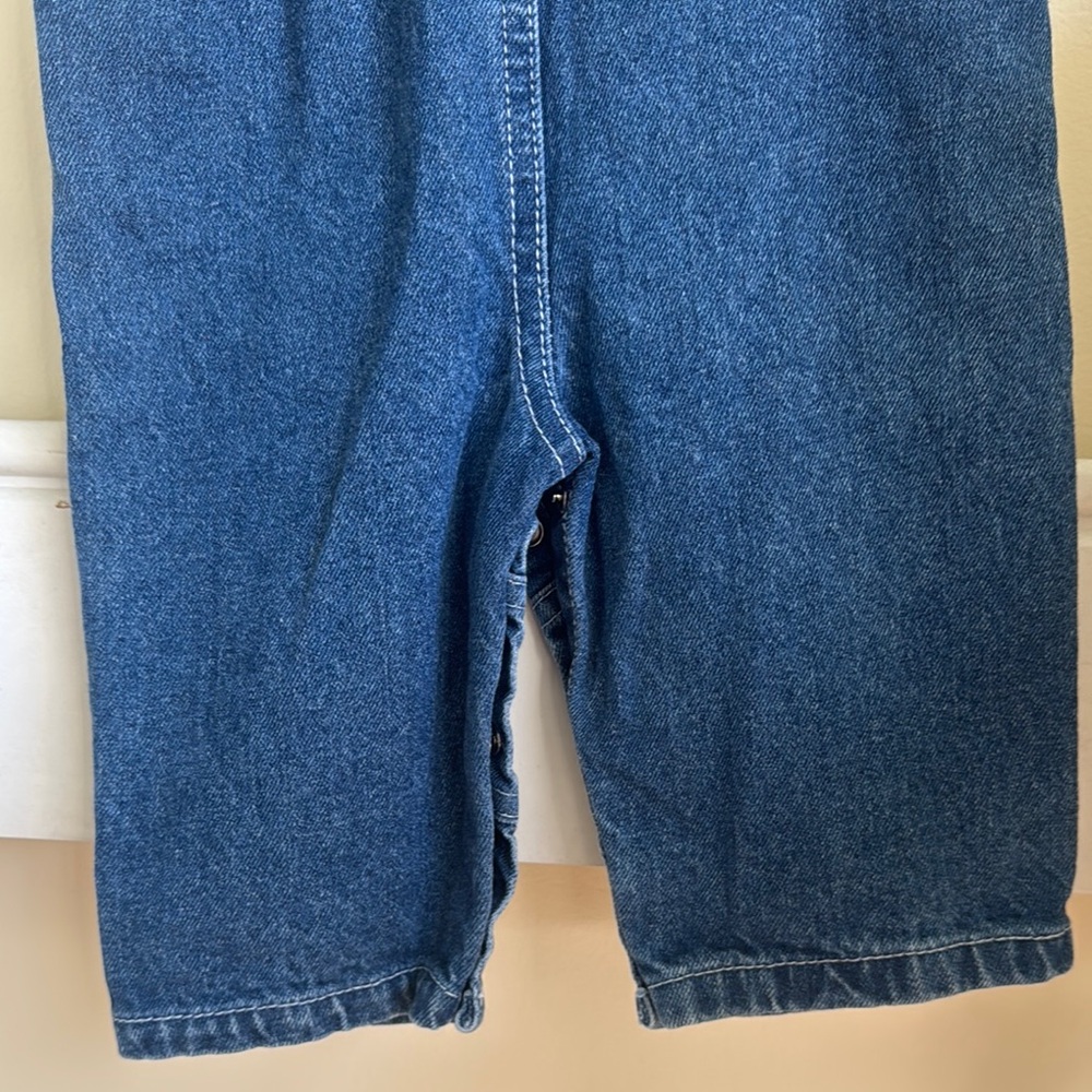 Kids Denim Overalls with Train Embroidery - Picture 7 of 7
